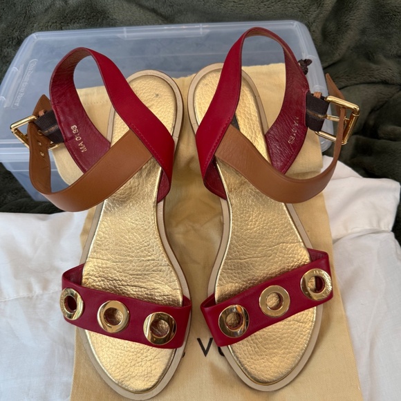 Louis Vuitton 41 Two Tone leather sandals - Picture 2 of 5